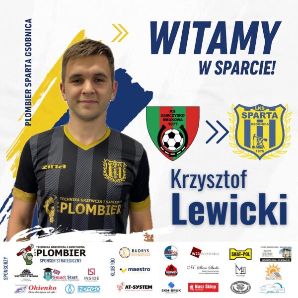 Transfer #1 | Krzysztof Lewicki w barwach Plombier Sparty Osobnica!